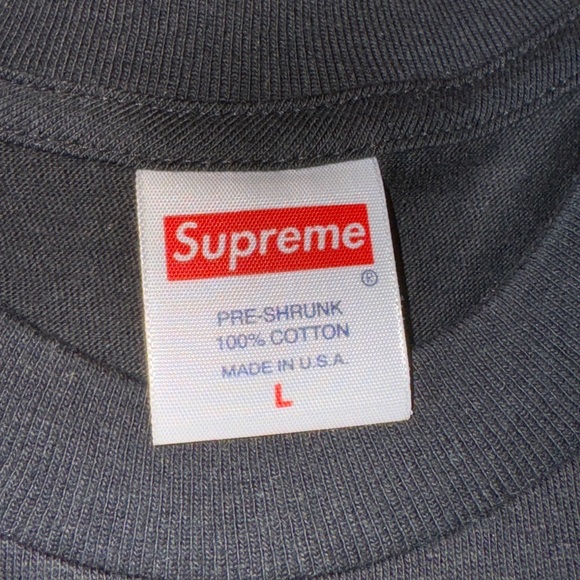 (3) NOS VTG Men’s Blank Supreme Made in USA Long Sleeve Tee T-Shirts L NEW - LOT - Picture 5 of 9